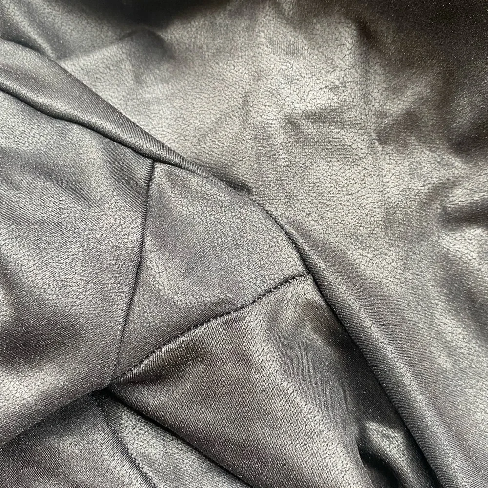 Spanx Faux Black Leather Moto Leggings, Small - Picture 9 of 10